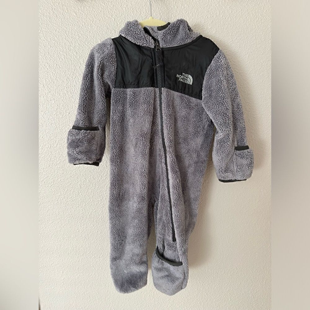The North Face Infant Unisex Gray Oso One Piece Jacket 6-12 mos